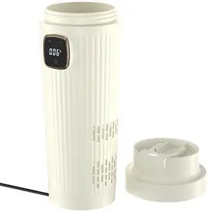 12V Intelligent Cooling, Heating and Constant Temperature Cup, 350ml Touch Screen Mug, 42°F-176°F Adjustable Heating & Fast Cooling, Keep Drinks Hot or Cold-for Car, Office, Home & Travel (Beige) 12V Intelligent Cooling, Heating and Constant Temperature Cup, 350ml Touch Screen Mug, 42°F-176°F Adjustable Heating & Fast Cooling, Keep Drinks Hot or Cold-for Car, Office, Home & Travel (Beige)
