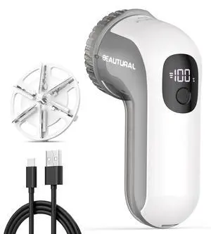 Fabric Shaver, Rechargeable Lint Remover, Electric Portable Sweater Defuzzer with 3 Speeds, 6 Leaf Blades, Digital LED Display, Remove Pilling for Clothes, Furniture, Sweater, Couch, Blanket Fabric Shaver, Rechargeable Lint Remover, Electric Portable Sweater Defuzzer with 3 Speeds, 6 Leaf Blades, Digital LED Display, Remove Pilling for Clothes, Furniture, Sweater, Couch, Blanket