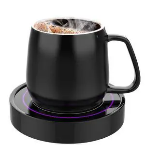 Coffee Warmer with Mug Set - Electric Beverage Cup Warmer for Desk Office Home Use, Candle Warmer Heating Plate with Gravity Switch Auto Shut Off (Up to 131F/55C), 12oz (Purple Set) Coffee Warmer with Mug Set - Electric Beverage Cup Warmer for Desk Office Home Use, Candle Warmer Heating Plate with Gravity Switch Auto Shut Off (Up to 131F/55C), 12oz (Purple Set)
