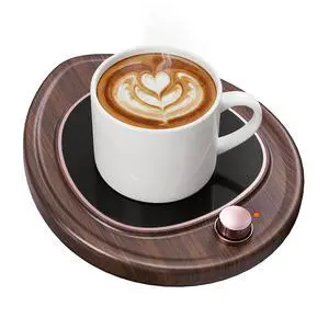Coffee Mug Warmer - Large Candle Warmer Plate, 2-Temp Setting (131 & 113) & Fast Heating, Elegant Desk Warmer for Coffee/Tea/Milk/Candle, Ideal Office Home Gift (Wood Grain) Coffee Mug Warmer - Large Candle Warmer Plate, 2-Temp Setting (131 & 113) & Fast Heating, Elegant Desk Warmer for Coffee/Tea/Milk/Candle, Ideal Office Home Gift (Wood Grain)