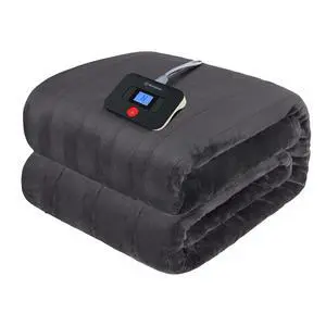 Electric Blanket Twin Size, Super Cozy Soft Flannel 62"" x 84"" Heated Blanket with 10 Fast Heating Levels & 1-12 Auto-Off, Machine Washable, ETL&FCC Certification, Charcoal Electric Blanket Twin Size, Super Cozy Soft Flannel 62"" x 84"" Heated Blanket with 10 Fast Heating Levels & 1-12 Auto-Off, Machine Washable, ETL&FCC Certification, Charcoal