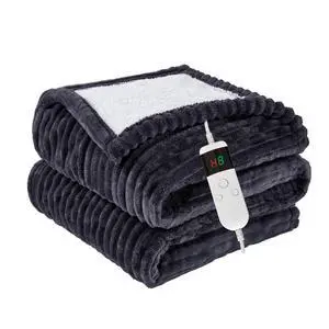 Heated Blanket Electric Throw, Soft Flannel Heating Blanket with 8 Hours Auto Off 10 Fast Heating Levels Machine Washable Sherpa Heated Blanket with Overheating Protection Heated Blanket Electric Throw, Soft Flannel Heating Blanket with 8 Hours Auto Off 10 Fast Heating Levels Machine Washable Sherpa Heated Blanket with Overheating Protection