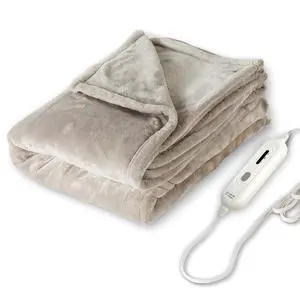 Heated Blanket Throw 50"x60", Ultra Soft 2-Layer Flannel Electric Blanket, for Home Office Sofa,3 Heat Settings, 4H Auto Off, ETL FCC Certified, Overheat Protection, Machine Washable, Camel Heated Blanket Throw 50"x60", Ultra Soft 2-Layer Flannel Electric Blanket, for Home Office Sofa,3 Heat Settings, 4H Auto Off, ETL FCC Certified, Overheat Protection, Machine Washable, Camel