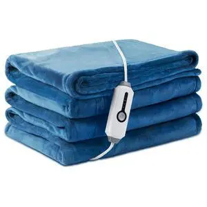 Electric Heated Blanket Full Size 72"x 84", Flannel for Bed, Sofa and Couch, ETL Certified, 4 Heat Settings, 1-10H Timer, Overheat Protection, Machine Washable, Teal Electric Heated Blanket Full Size 72"x 84", Flannel for Bed, Sofa and Couch, ETL Certified, 4 Heat Settings, 1-10H Timer, Overheat Protection, Machine Washable, Teal