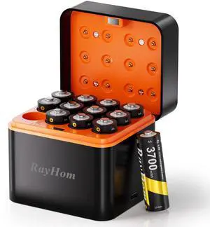12 Pack Rechargeable AA Lithium Batteries with Charger for Blink Camera 12 Pack Rechargeable AA Lithium Batteries with Charger for Blink Camera
