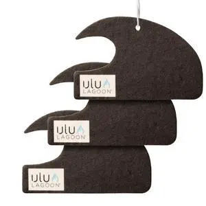 Hanging Car Air Freshener | Tropical Beach Coconut Surf Wax Scent Mini Wave | Long Lasting Car Freshener, Closet and Beyond | Made In USA | 3 Pack (Black) Hanging Car Air Freshener | Tropical Beach Coconut Surf Wax Scent Mini Wave | Long Lasting Car Freshener, Closet and Beyond | Made In USA | 3 Pack (Black)
