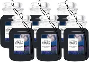 Classic Paper Car Jar Air Freshener, Hanging Car Freshener, Long Lasting Car Fragrance, Midsummers Night (Pack of 6) Classic Paper Car Jar Air Freshener, Hanging Car Freshener, Long Lasting Car Fragrance, Midsummers Night (Pack of 6)
