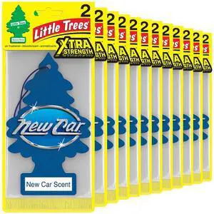 Car Air Freshener | Xtra Strength Provides Long-Lasting Scent for Auto or Home | Extra Boost of Fragrance | New Car Scent, 24 Air Fresheners Car Air Freshener | Xtra Strength Provides Long-Lasting Scent for Auto or Home | Extra Boost of Fragrance | New Car Scent, 24 Air Fresheners