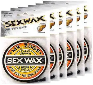 Sex Wax Air Freshener Coconut 6-Pack Sex Wax Air Freshener Coconut 6-Pack