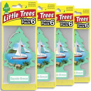 Car Air Freshener | Hanging Tree Provides Long Lasting Scent for Auto and Home | 24 Air Fresheners |Bayside Breeze Car Air Freshener | Hanging Tree Provides Long Lasting Scent for Auto and Home | 24 Air Fresheners |Bayside Breeze
