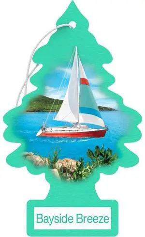 Cardboard Hanging Car, Home & Office Air Freshener, Bayside Breeze (Pack of 6) Cardboard Hanging Car, Home & Office Air Freshener, Bayside Breeze (Pack of 6)