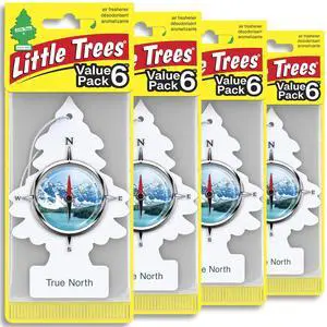 Car Air Freshener | Hanging Tree Provides Long Lasting Scent for Auto and Home | 24 Air Fresheners |True North Car Air Freshener | Hanging Tree Provides Long Lasting Scent for Auto and Home | 24 Air Fresheners |True North