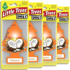 Car Air Freshener | Hanging Tree Provides Long Lasting Scent for Auto and Home | 24 Air Fresheners |Coconut Car Air Freshener | Hanging Tree Provides Long Lasting Scent for Auto and Home | 24 Air Fresheners |Coconut