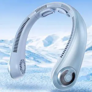 Portable Lightweight Neck Fan with Neck Support, Birthday Gifts for Men Women Dad Mom, Rechargeable Personal Wearable Cooling Neck Fans for Hot Flashes, Disneyland, Travel, Camping Essentials Portable Lightweight Neck Fan with Neck Support, Birthday Gifts for Men Women Dad Mom, Rechargeable Personal Wearable Cooling Neck Fans for Hot Flashes, Disneyland, Travel, Camping Essentials