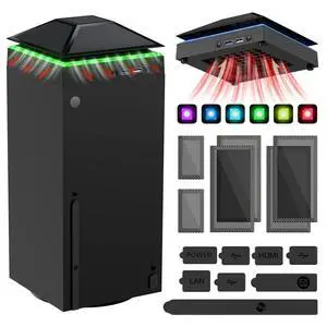 Cooling Fan Dust Proof for Xbox Series X Console with Colorful Light Cooling Fan Dust Proof for Xbox Series X Console with Colorful Light