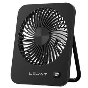 Portable Desk Fan, Small USB Rechargeable Fan with LED Display, 5-Speed Ultra-Quiet 180° Foldable Mini Fan for Summer Cruise Travel, Cooling Gifts for Women Girls Kids (Black) Portable Desk Fan, Small USB Rechargeable Fan with LED Display, 5-Speed Ultra-Quiet 180° Foldable Mini Fan for Summer Cruise Travel, Cooling Gifts for Women Girls Kids (Black)