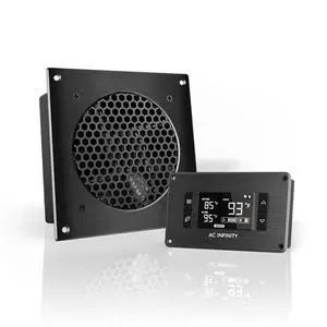 AIRPLATE T3, Quiet Cooling Fan System 6" with Thermostat Control, for Home Theater AV Cabinets AIRPLATE T3, Quiet Cooling Fan System 6" with Thermostat Control, for Home Theater AV Cabinets