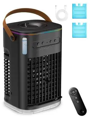 Mini Air Conditioner for Car, 2Ice packs & 1.2L Water Tank Mini Air Conditioner for Car, 2Ice packs & 1.2L Water Tank