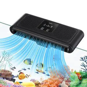 Aquarium Chiller Fan, Ultra-Quiet Fish Tank Cooling Fans, 3 Speed Modes Aquarium Cooler, Water Chiller for Axolotl Tank Accessories Freshwater Saltwater Tanks, 6.4W Aquarium Chiller Fan, Ultra-Quiet Fish Tank Cooling Fans, 3 Speed Modes Aquarium Cooler, Water Chiller for Axolotl Tank Accessories Freshwater Saltwater Tanks, 6.4W