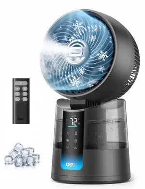 TurboCool Misting Fan 516, 5 Drop Cooling Fans that Blow Cold Air TurboCool Misting Fan 516, 5 Drop Cooling Fans that Blow Cold Air
