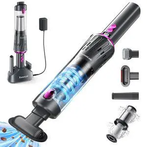 Handheld Vacuum Cordless 25000Pa Car Vacuum 3-in-1 Handheld Vacuum, Includes Smart Display and Charging Base Hand Vac Cordless Rechargeable One-Touch Empty for Home/Pet/Car (Violet) Handheld Vacuum Cordless 25000Pa Car Vacuum 3-in-1 Handheld Vacuum, Includes Smart Display and Charging Base Hand Vac Cordless Rechargeable One-Touch Empty for Home/Pet/Car (Violet)