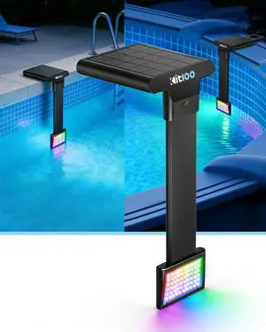2026 Upgrade Solar Pool Lights Only for Inground Pool & Steel Wall Above Ground Pool, IP68 Waterproof, 17 Lighting, 6800mAh, Underwater Submersible Pool Lights with Remote, for Pool Party(1 Pack) 2026 Upgrade Solar Pool Lights Only for Inground Pool & Steel Wall Above Ground Pool, IP68 Waterproof, 17 Lighting, 6800mAh, Underwater Submersible Pool Lights with Remote, for Pool Party(1 Pack)