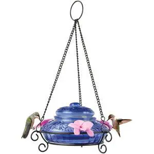 Bird Products ANTHF2-I Illuminated Antique Top-Fill Hummingbird Feeder, Light Blue/Pink Bird Products ANTHF2-I Illuminated Antique Top-Fill Hummingbird Feeder, Light Blue/Pink