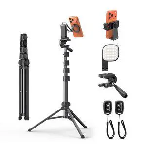 TP02-Pro-PK 65" Magnetic Phone Tripod Kit with Fill Light & 2 Remote TP02-Pro-PK 65" Magnetic Phone Tripod Kit with Fill Light & 2 Remote