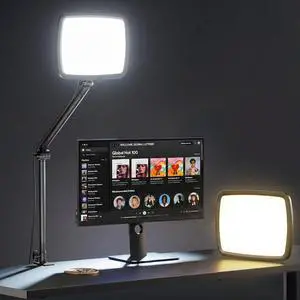14" Soft Streaming Light, Dimmable Desk Ring Light with Clamp, 2700K-6500K/CRI97+/Flexible Arm/Modular Design/Remote, Key Light for Podcast/Home Office/YouTube/TikTok/Makeup/Video Calls 14" Soft Streaming Light, Dimmable Desk Ring Light with Clamp, 2700K-6500K/CRI97+/Flexible Arm/Modular Design/Remote, Key Light for Podcast/Home Office/YouTube/TikTok/Makeup/Video Calls