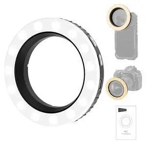 Basics 67mm Threaded Ring Light for 67mm Phone Mounts/Cases/Lens, Rechargeable Bi Color LED Selfie Photo Fill Lighting CRI95+for TikTok Video Recording Vlog Streaming Macro Photography, M22 Basics 67mm Threaded Ring Light for 67mm Phone Mounts/Cases/Lens, Rechargeable Bi Color LED Selfie Photo Fill Lighting CRI95+for TikTok Video Recording Vlog Streaming Macro Photography, M22