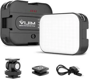 VL100C Bi-Color LED Video Light on Camera Adjustable Angle Dimmable VL100C Bi-Color LED Video Light on Camera Adjustable Angle Dimmable