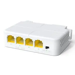 Gigabit PoE Extender 1 in 3 Out, 4-Port 1000Mbps PoE Repeater, IEEE 802.3af/at 30W, 100m (328ft) Extension, VLAN, Plug & Play, Wall Mount & DIN Rail Design for IP Camera, AP, NVR, VoIP Phone Gigabit PoE Extender 1 in 3 Out, 4-Port 1000Mbps PoE Repeater, IEEE 802.3af/at 30W, 100m (328ft) Extension, VLAN, Plug & Play, Wall Mount & DIN Rail Design for IP Camera, AP, NVR, VoIP Phone