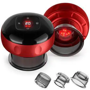 2 Pack Cupping Set, 7-in-1 Smart Cupping Kit for Massage Therapy with 2 Modes, Red Light Therapy and 20 Levels of Heat & Suction, Targeted at Muscle Soreness, Knots, Circulation & Tighter Skin 2 Pack Cupping Set, 7-in-1 Smart Cupping Kit for Massage Therapy with 2 Modes, Red Light Therapy and 20 Levels of Heat & Suction, Targeted at Muscle Soreness, Knots, Circulation & Tighter Skin