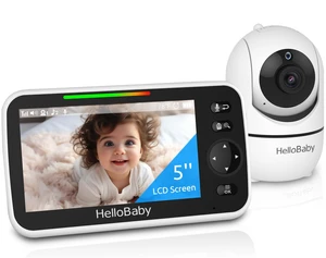 No WiFi Baby Monitor Camera and Audio HB6550, 5" Video Screen | Trusted by 10M+ Families, 30H Battery, PTZ, Private No-WiFi, Night Vision, 1000ft, Easy Setup, 2-Way Talk, VOX, Travel Ready No WiFi Baby Monitor Camera and Audio HB6550, 5" Video Screen | Trusted by 10M+ Families, 30H Battery, PTZ, Private No-WiFi, Night Vision, 1000ft, Easy Setup, 2-Way Talk, VOX, Travel Ready