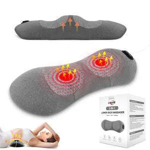 Electric Lumbar Support Pillow, Lower Back Massager for Pain Relief Electric Lumbar Support Pillow, Lower Back Massager for Pain Relief