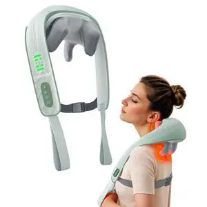 Cordless Neck Massager with Heat, Shiatsu Neck Shoulder Massager for Pain Relief Deep Tissue, 4D Kneading Shiatsu Back Massage Pillow, Gifts for Women, Men Cordless Neck Massager with Heat, Shiatsu Neck Shoulder Massager for Pain Relief Deep Tissue, 4D Kneading Shiatsu Back Massage Pillow, Gifts for Women, Men