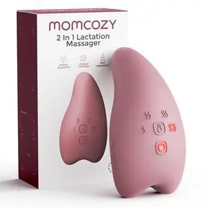 A1Pro Lactation Massager with Heat, Deep Vibration, Cozy Red, 1PCS A1Pro Lactation Massager with Heat, Deep Vibration, Cozy Red, 1PCS
