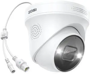4K PoE Add on Security Camera with Person Vehicle Detection, Sound & Light Alarm, 2 Way Audio, Color Night Vision, 8MP Weatherproof Outdoor Indoor Dome IP Cam, Only Work with ZOSI 4K PoE NVR 4K PoE Add on Security Camera with Person Vehicle Detection, Sound & Light Alarm, 2 Way Audio, Color Night Vision, 8MP Weatherproof Outdoor Indoor Dome IP Cam, Only Work with ZOSI 4K PoE NVR