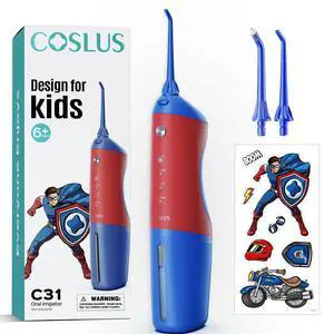 C31 Kids Water Dental Flosser, Safe & Gentle Cleaning for Ages 6+ C31 Kids Water Dental Flosser, Safe & Gentle Cleaning for Ages 6+