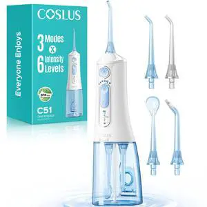 ADA Accepted C51 Water Dental Flosser for Teeth, 3 Modes 6 Pressure ADA Accepted C51 Water Dental Flosser for Teeth, 3 Modes 6 Pressure