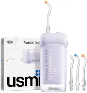 C10 Portable Water Flosser for Travel, 95-Day Battery, IPX7, Purple C10 Portable Water Flosser for Travel, 95-Day Battery, IPX7, Purple