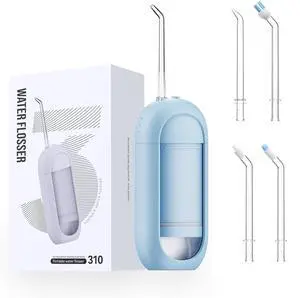 Water Flosser - Waterproof Portable for Teeth Water Dental Flosser Portable Cordless Oral Irrigator 3 Modes 6 Flossing Nozzles, Compact & Light for Travel (Blue) Water Flosser - Waterproof Portable for Teeth Water Dental Flosser Portable Cordless Oral Irrigator 3 Modes 6 Flossing Nozzles, Compact & Light for Travel (Blue)