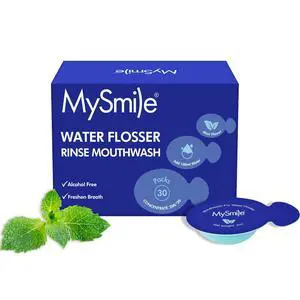 Water Flosser Mouthwash, Travel Size Concentrated Mouth Wash for Adults, 15x Concentrated Equals 200 FL oz, Alcohol Free for Bad Breath, Fresh Mint, (30 Uses, 0.06 fl oz) Water Flosser Mouthwash, Travel Size Concentrated Mouth Wash for Adults, 15x Concentrated Equals 200 FL oz, Alcohol Free for Bad Breath, Fresh Mint, (30 Uses, 0.06 fl oz)