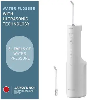 Oral Irrigator, Cordless Water Flosser with Ultrasonic Cleaning, Dishwasher-Safe Tank, EW-DJ66-W Oral Irrigator, Cordless Water Flosser with Ultrasonic Cleaning, Dishwasher-Safe Tank, EW-DJ66-W