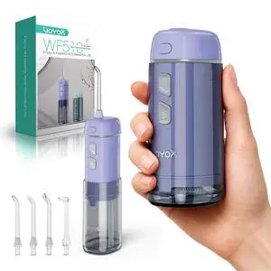 Travel Water Flosser, Mini Water Pick Cordless WF510, Purple Travel Water Flosser, Mini Water Pick Cordless WF510, Purple