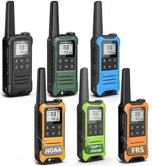 Walkie Talkies Long Range for Adults,FRS Radio Rechargeable Walkie Talkie 6 Pack Baofeng F22 Waki Taki,NOAA,Flashlight,Type-C Charger Wakey Takey for Camping Outdoor Cruise Walkie Talkies Long Range for Adults,FRS Radio Rechargeable Walkie Talkie 6 Pack Baofeng F22 Waki Taki,NOAA,Flashlight,Type-C Charger Wakey Takey for Camping Outdoor Cruise