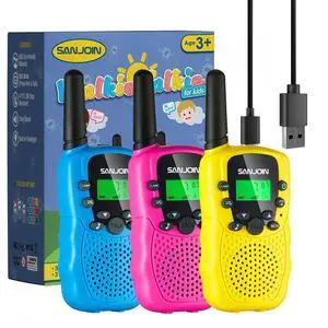 Walkie Talkies for Kids Rechargeable, 2000 mAH Last 3-4 Days 2 Way Radios Toys for 3-12 Year Old Boys Girls to Outside, Camping, Hiking Birthday Holiday Easter Basket Stuffers Presents Walkie Talkies for Kids Rechargeable, 2000 mAH Last 3-4 Days 2 Way Radios Toys for 3-12 Year Old Boys Girls to Outside, Camping, Hiking Birthday Holiday Easter Basket Stuffers Presents
