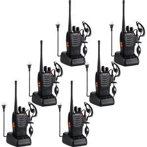 Walkie Talkies 888S Rechargeable Long Range with Earpieces for Adults, 16 Channel Professional Radio Handheld Two Way Radios Li-ion Battery and Charger Included (6pack with 6earpiece) Walkie Talkies 888S Rechargeable Long Range with Earpieces for Adults, 16 Channel Professional Radio Handheld Two Way Radios Li-ion Battery and Charger Included (6pack with 6earpiece)