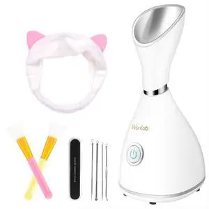 Portable Facial Steamer Nano Face Steamer Warm Mist Home Skin Spa Steamers for Sinuses Acne Pores Cleanse Blackhead Remover Kit Mask Brush Portable Facial Steamer Nano Face Steamer Warm Mist Home Skin Spa Steamers for Sinuses Acne Pores Cleanse Blackhead Remover Kit Mask Brush