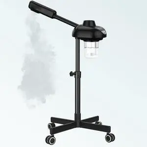 Wheeled Professional Facial Steamer, Black Wheeled Professional Facial Steamer, Black